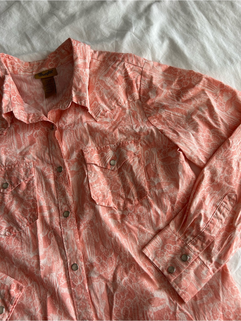 Wrangler Cactus Novelty Printed Long-Sleeve Western Shirt - Picture 2 of 11
